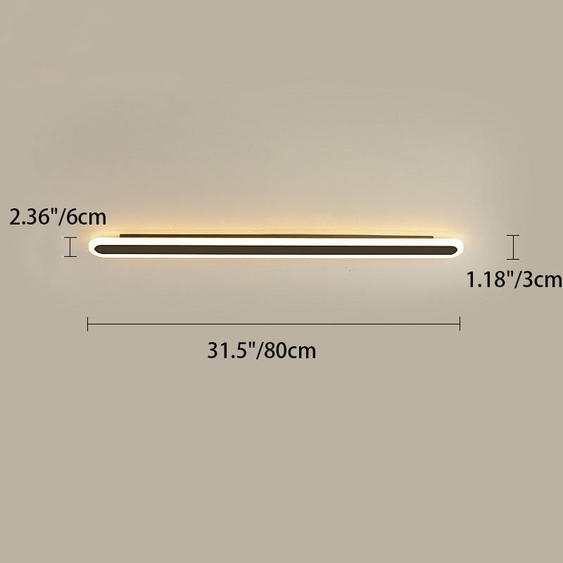 Moderne Minimalistische Lineare Eisen Acryl LED Wandleuchte Lampe Für Schlafzimmer