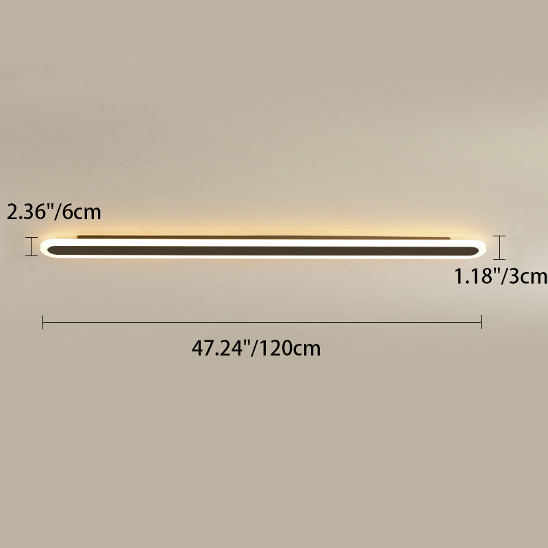 Moderne Minimalistische Lineare Eisen Acryl LED Wandleuchte Lampe Für Schlafzimmer
