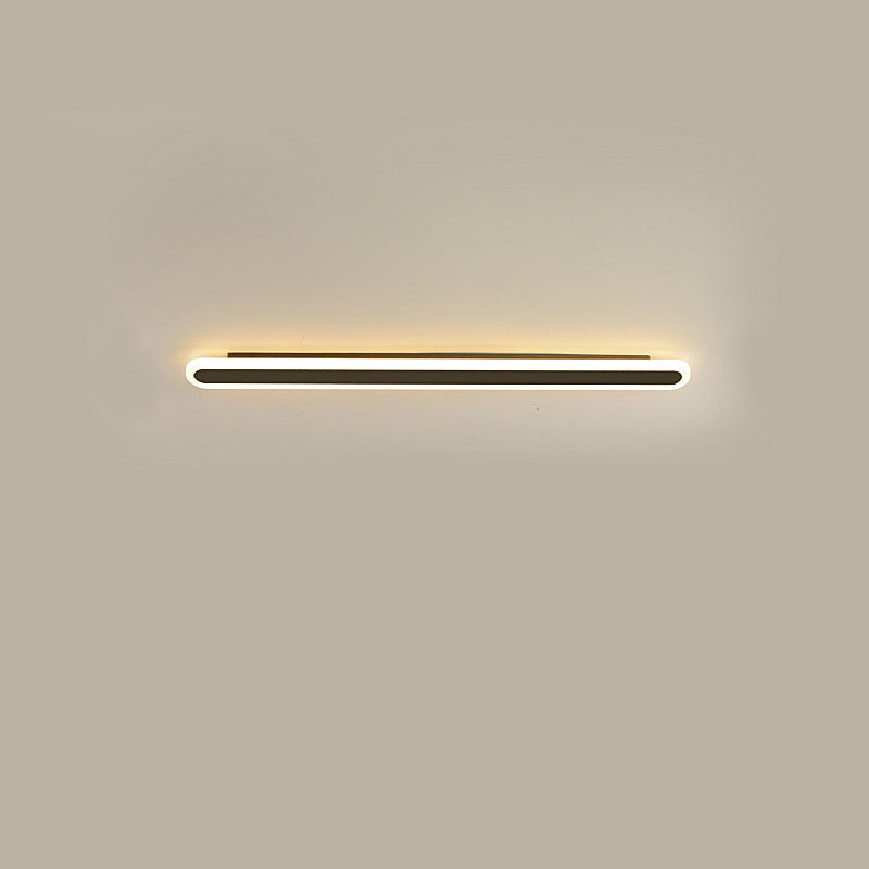 Moderne Minimalistische Lineare Eisen Acryl LED Wandleuchte Lampe Für Schlafzimmer
