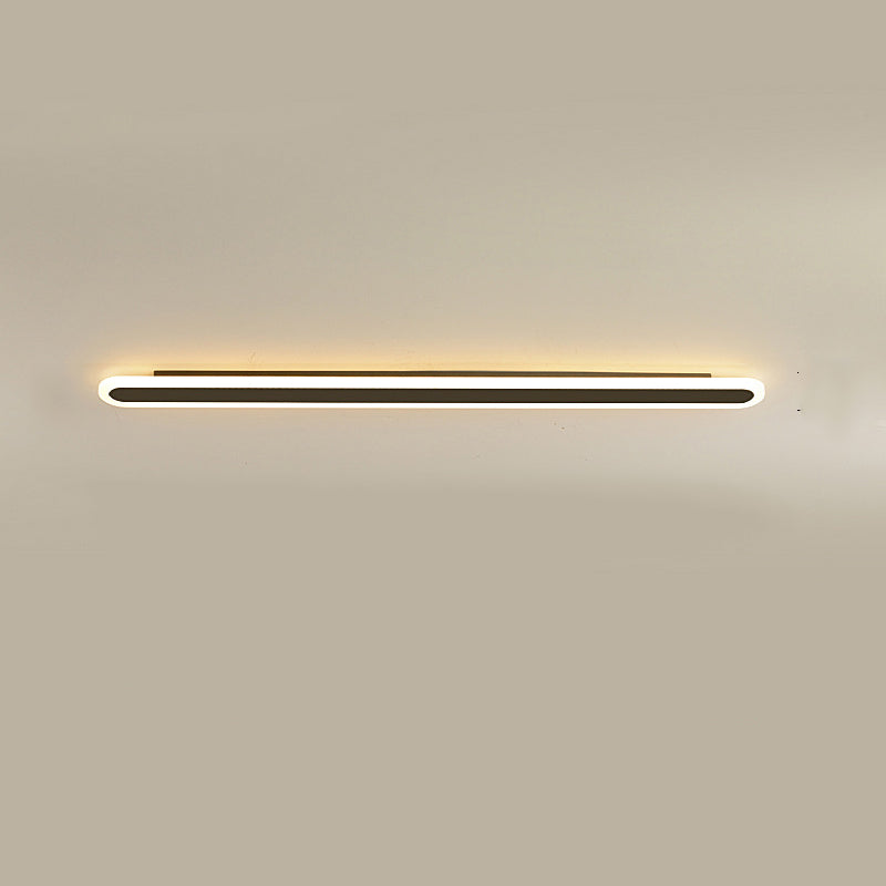 Moderne Minimalistische Lineare Eisen Acryl LED Wandleuchte Lampe Für Schlafzimmer