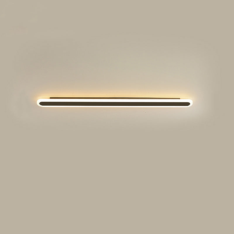 Moderne Minimalistische Lineare Eisen Acryl LED Wandleuchte Lampe Für Schlafzimmer