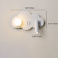 Moderne Art Deco Wolkenform Orb Eisen Acryl LED Spot Wand Sconce Lampe für Schlafzimmer