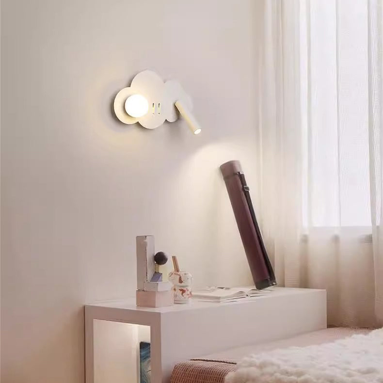 Moderne Art Deco Wolkenform Orb Eisen Acryl LED Spot Wand Sconce Lampe für Schlafzimmer