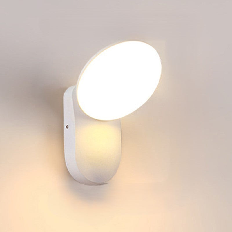 Moderne Minimalistische Runde Quadrat Aluminium Acryl LED Wand Sconce Lampe Für Patio