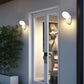 Moderne Minimalistische Runde Quadrat Aluminium Acryl LED Wand Sconce Lampe Für Patio