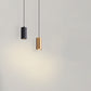 Minimalist Runde Zylinder Aluminium Eisen 1-Licht Pendelleuchte Für Schlafzimmer