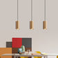 Minimalist Runde Zylinder Aluminium Eisen 1-Licht Pendelleuchte Für Schlafzimmer