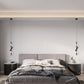 kreative lineare Spiralhardware Silikon LED Pendelleuchte für das Schlafzimmer