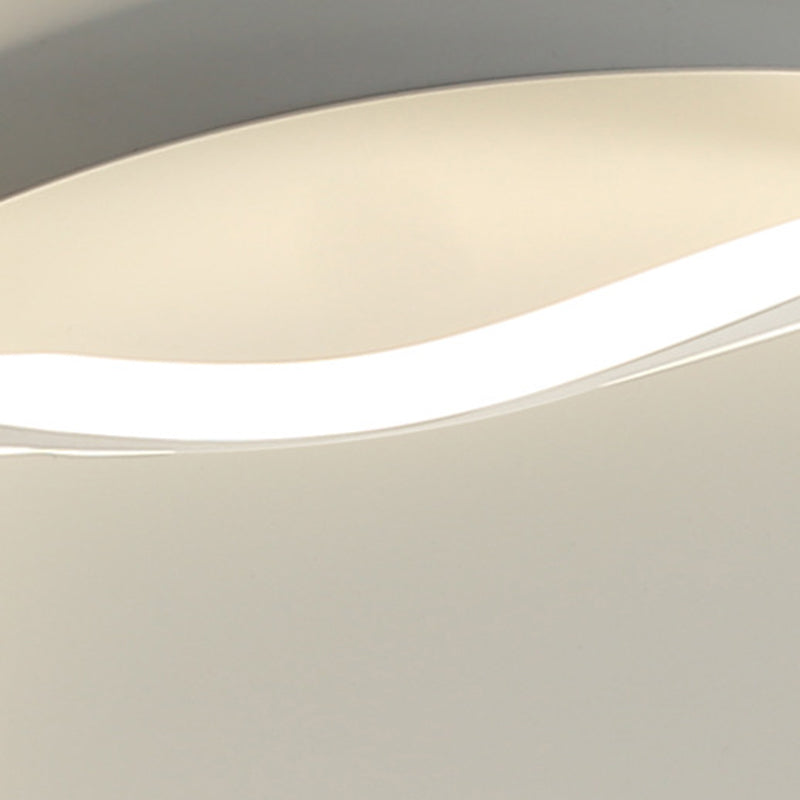 Nordische Runde Wellen Aluminium Eisen LED Deckenleuchte Für Schlafzimmer