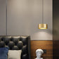 Minimalistische Runde Zylinder Eisen LED Pendelleuchte für Schlafzimmer