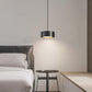 Minimalistische Runde Zylinder Eisen LED Pendelleuchte für Schlafzimmer