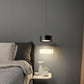 Minimalistische Runde Zylinder Eisen LED Pendelleuchte für Schlafzimmer