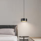 Minimalistische Runde Zylinder Eisen LED Pendelleuchte für Schlafzimmer