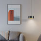 Minimalistische Runde Zylinder Eisen LED Pendelleuchte für Schlafzimmer