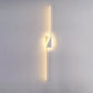 Zeitgenössische nordische lange Streifen Eisen Silikon LED Wandlampe für das Wohnzimmer