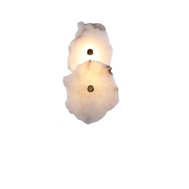 Frendorf | Marbelux LED Wandleuchte | Kreatives Design mit Marmor & Metall | Moderne Wandlampe für Wohnzimmer