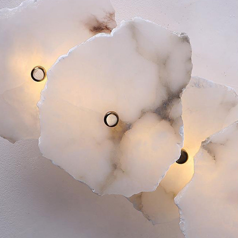 Frendorf | Marbelux LED Wandleuchte | Kreatives Design mit Marmor & Metall | Moderne Wandlampe für Wohnzimmer