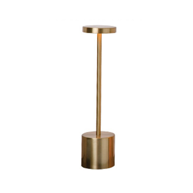 Moderne Minimalistische Runde Zylinder Metall LED Tischlampe Für Wohnzimmer
