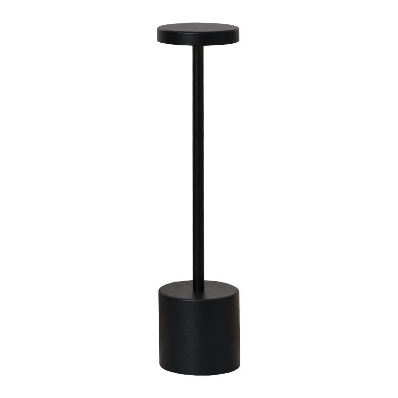 Moderne Minimalistische Runde Zylinder Metall LED Tischlampe Für Wohnzimmer
