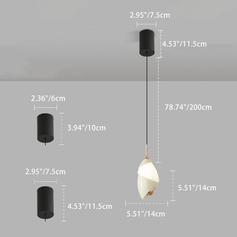 Moderne Minimalistische Hebbare Lily Runde Acryl Aluminium LED Pendelleuchte Für Das Wohnzimmer