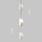 Moderne Minimalistische Hebbare Lily Runde Acryl Aluminium LED Pendelleuchte Für Das Wohnzimmer