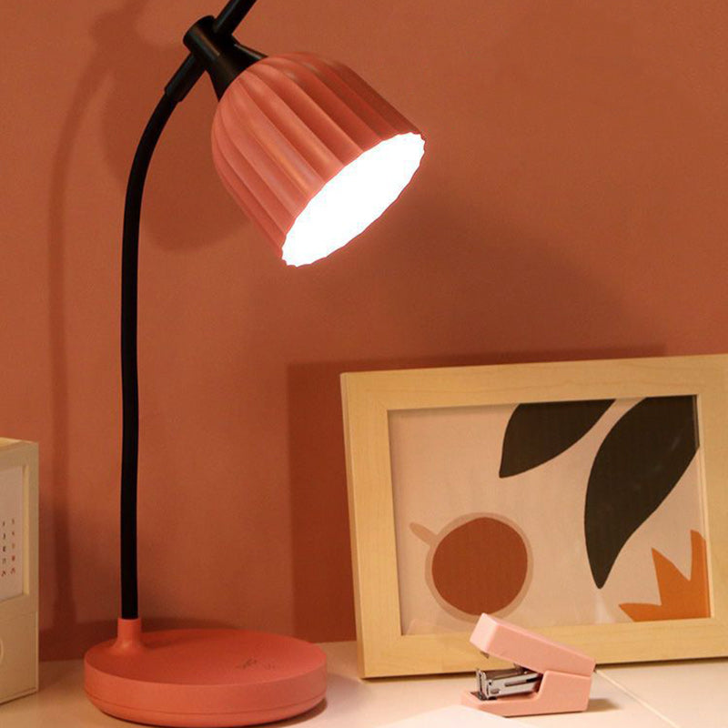 Moderne Minimalistische Runde Gefaltete ABS LED Tischlampe Für Wohnzimmer