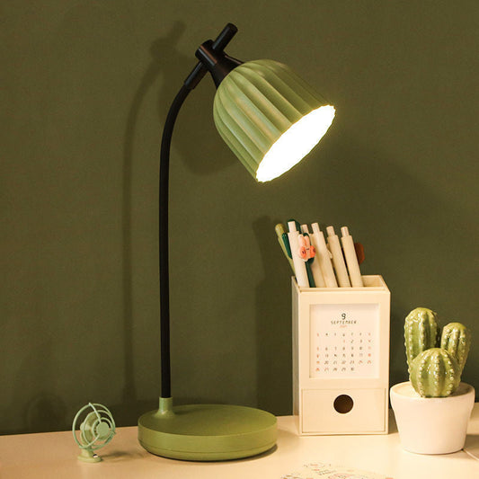 Moderne Minimalistische Runde Gefaltete ABS LED Tischlampe Für Wohnzimmer