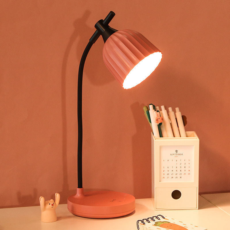 Moderne Minimalistische Runde Gefaltete ABS LED Tischlampe Für Wohnzimmer