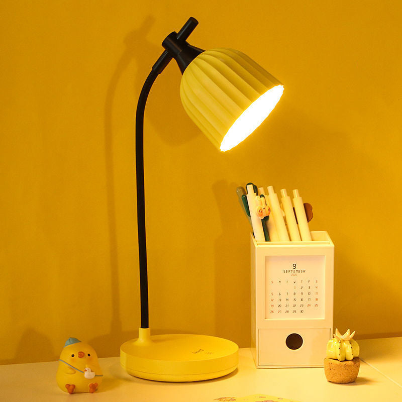 Moderne Minimalistische Runde Gefaltete ABS LED Tischlampe Für Wohnzimmer