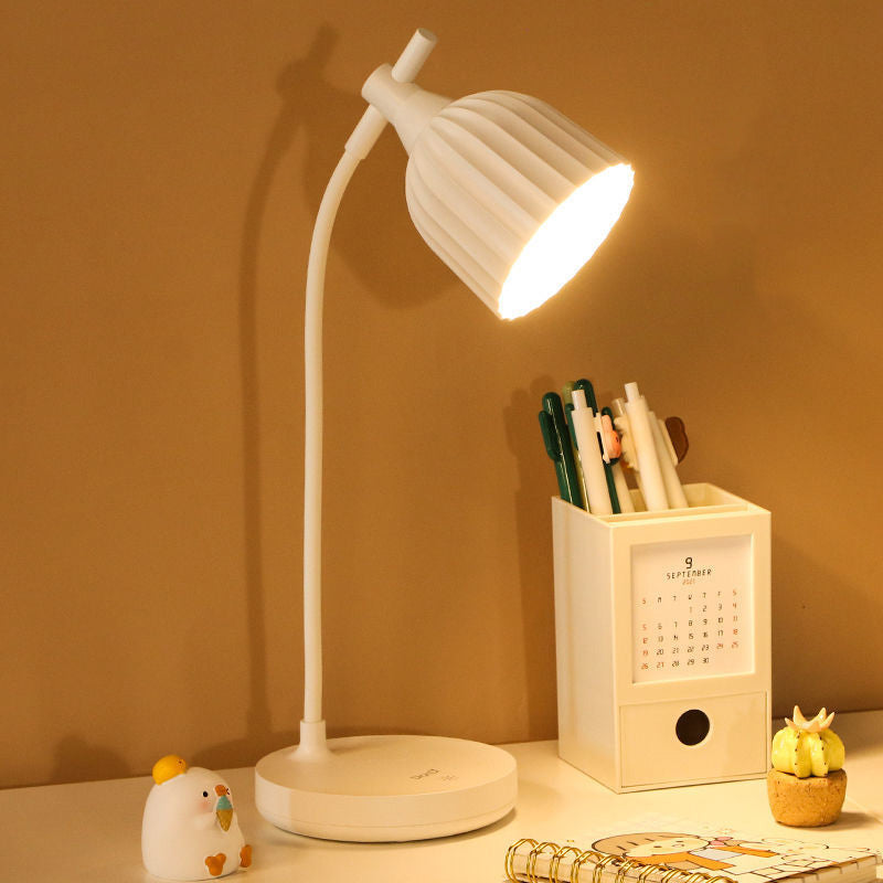 Moderne Minimalistische Runde Gefaltete ABS LED Tischlampe Für Wohnzimmer