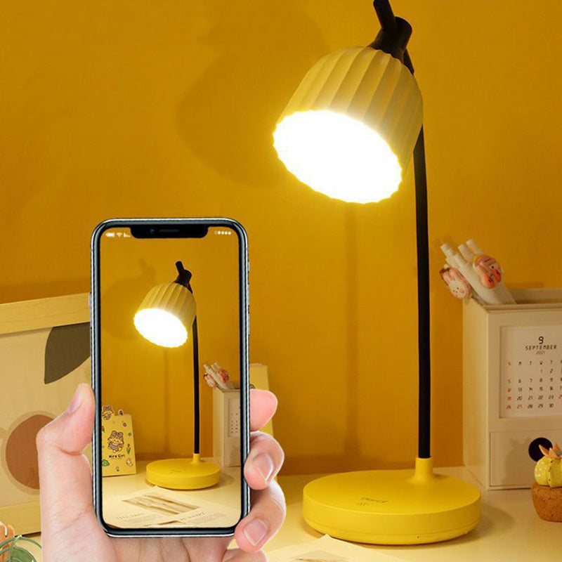 Moderne Minimalistische Runde Gefaltete ABS LED Tischlampe Für Wohnzimmer