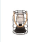Moderne Minimalistische Vertikale Streifen Quadrat Rund Eisen LED Tischlampe Für Wohnzimmer