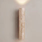 Frendorf | Nordivea Travertin-Wandleuchte | Skandinavisches Design | 2-flammig | Holz & Travertin