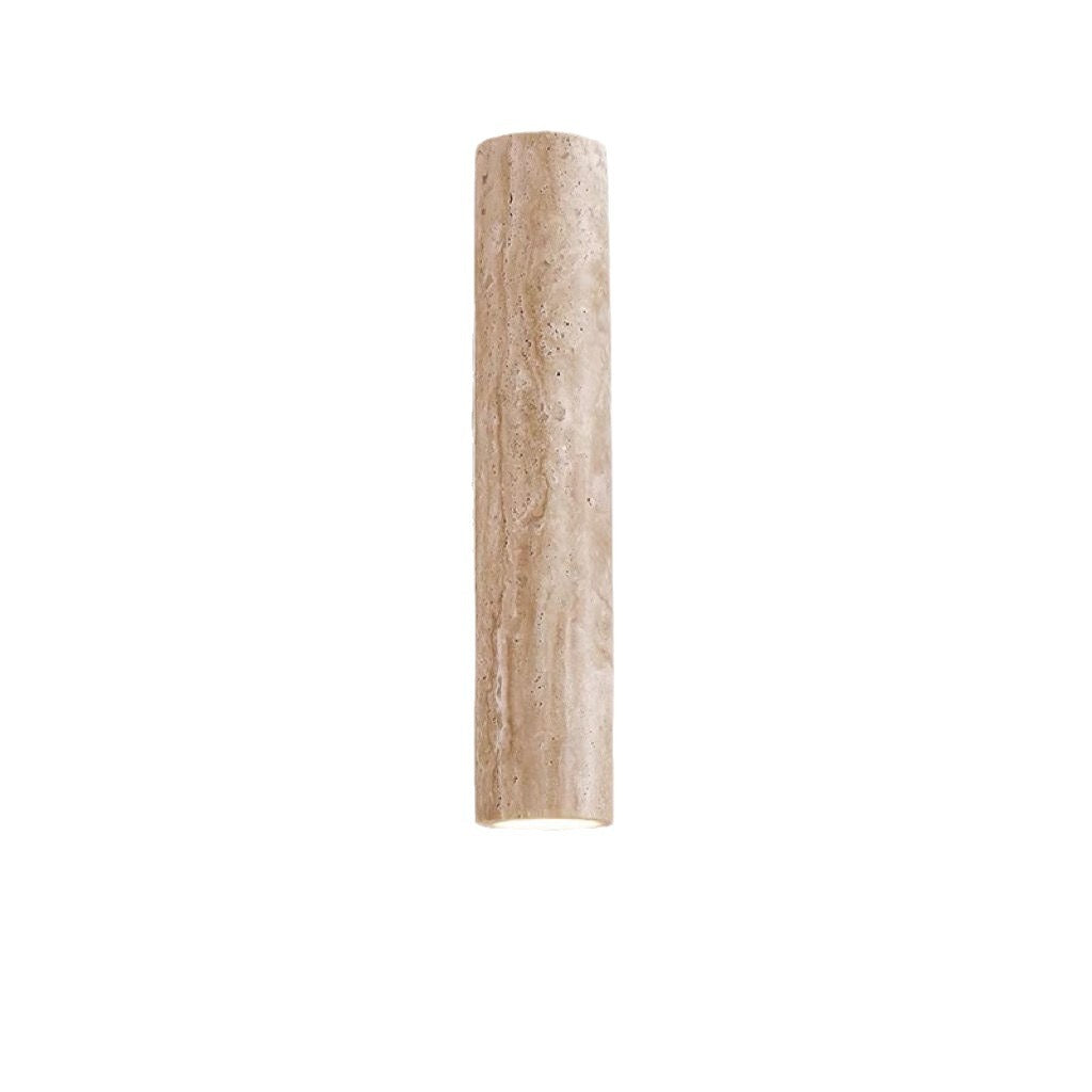 Frendorf | Nordivea Travertin-Wandleuchte | Skandinavisches Design | 2-flammig | Holz & Travertin