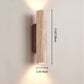 Frendorf | Nordivea Travertin-Wandleuchte | Skandinavisches Design | 2-flammig | Holz & Travertin