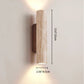 Frendorf | Nordivea Travertin-Wandleuchte | Skandinavisches Design | 2-flammig | Holz & Travertin