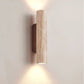 Frendorf | Nordivea Travertin-Wandleuchte | Skandinavisches Design | 2-flammig | Holz & Travertin