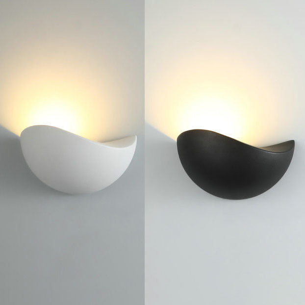 Moderne minimalistische Triangle Vogel Nest Halbkreis wasserdichte Aluminium LED Wandleuchte für die Außenterrasse