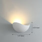 Moderne minimalistische Triangle Vogel Nest Halbkreis wasserdichte Aluminium LED Wandleuchte für die Außenterrasse