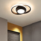Einfachheit Runde Ring PVC Aluminium LED Semi-Flush Mount Deckenleuchte für das Wohnzimmer