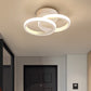 Einfachheit Runde Ring PVC Aluminium LED Semi-Flush Mount Deckenleuchte für das Wohnzimmer