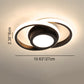 Einfachheit Runde Ring PVC Aluminium LED Semi-Flush Mount Deckenleuchte für das Wohnzimmer