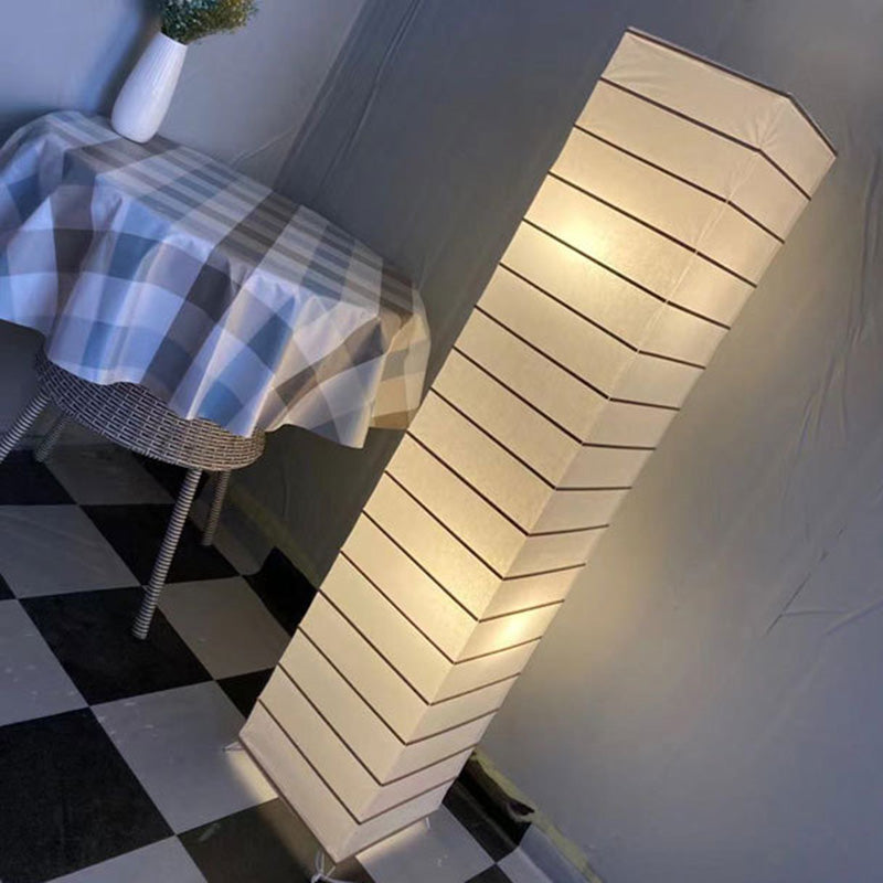 Frendorf | LumenCove Stehleuchte | Nordic Design | Papierlampenschirm | 2-Licht | Modern für Schlafzimmer