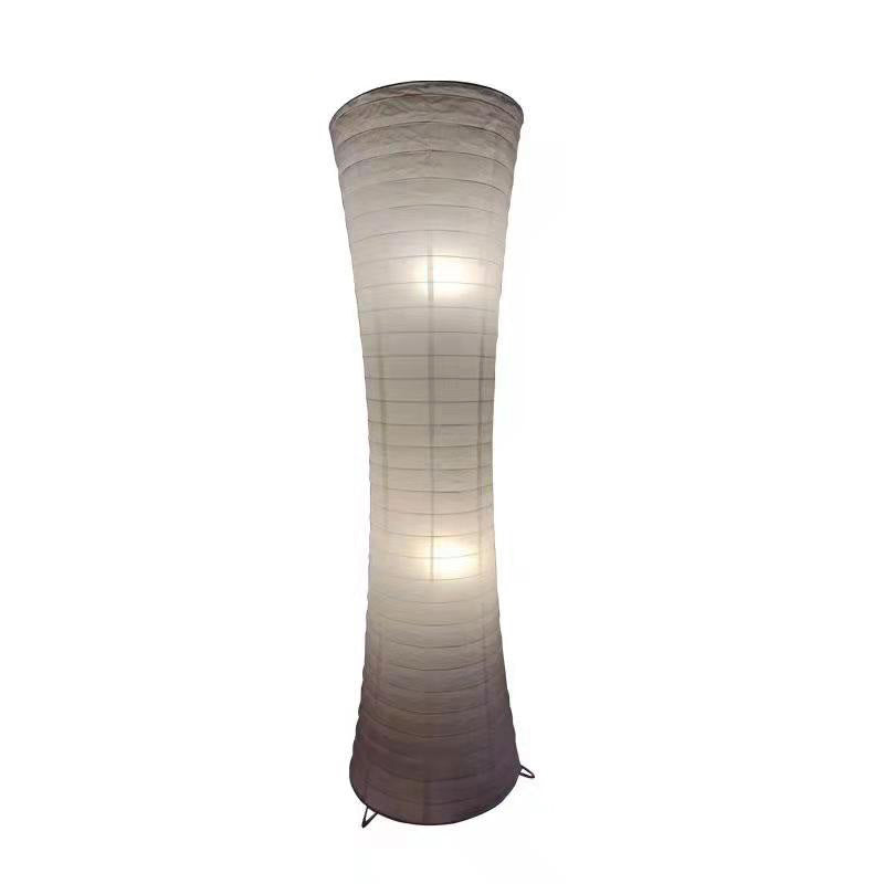 Frendorf | LumenCove Stehleuchte | Nordic Design | Papierlampenschirm | 2-Licht | Modern für Schlafzimmer