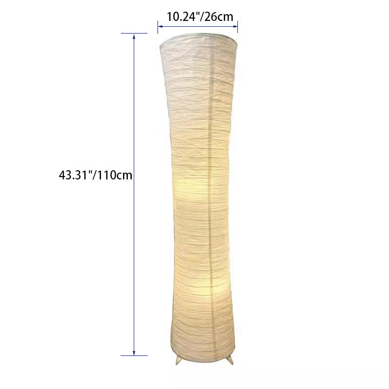 Frendorf | LumenCove Stehleuchte | Nordic Design | Papierlampenschirm | 2-Licht | Modern für Schlafzimmer