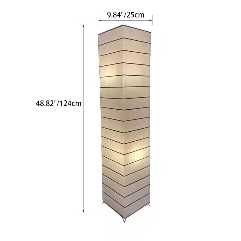 Frendorf | LumenCove Stehleuchte | Nordic Design | Papierlampenschirm | 2-Licht | Modern für Schlafzimmer