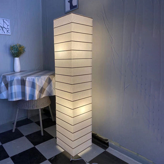 Frendorf | LumenCove Stehleuchte | Nordic Design | Papierlampenschirm | 2-Licht | Modern für Schlafzimmer