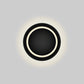 Zeitgenössische nordische Eisenrunde Eclipse drehbare LED Wandleuchte für Nachttisch