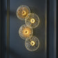 Frendorf | LotuShine Mid-Century Design LED Wandlampe | Eisen-Glas Wandleuchte | Lotusblatt Optik | Wohnzimmer-Beleuchtung