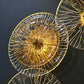 Frendorf | LotuShine Mid-Century Design LED Wandlampe | Eisen-Glas Wandleuchte | Lotusblatt Optik | Wohnzimmer-Beleuchtung
